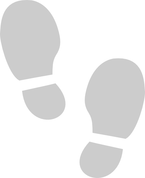 Footsteps White Png (486x594)