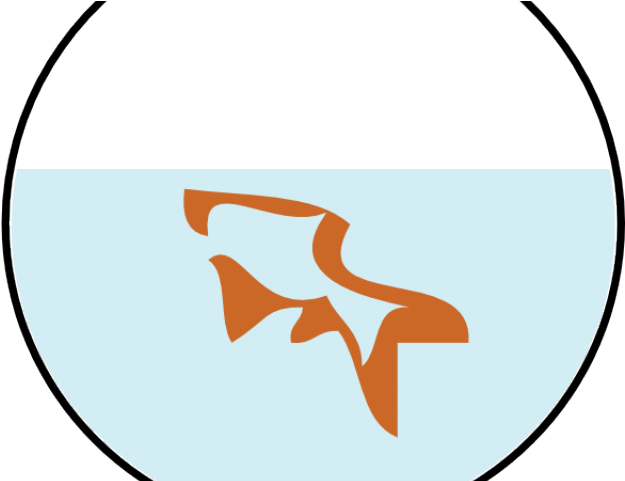 Fish Bowl Clipart Outline - Circle (625x481)