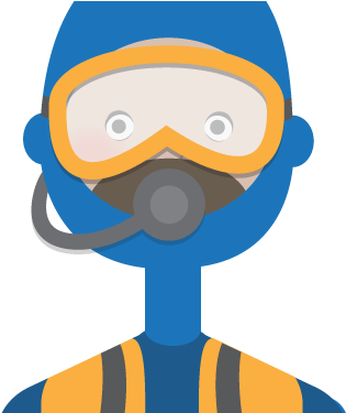 Scuba Diving Whale House Guest - Cartoon (406x374)