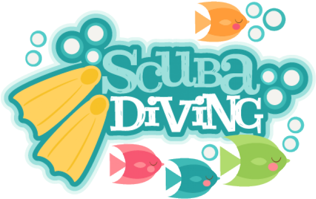 Diving Clipart Cute - Scuba Diving Scrapbook (640x480)