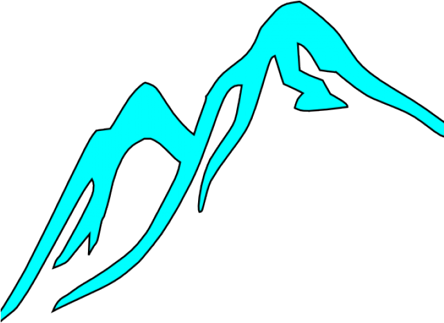 Peak Clipart Animated - Grey Mountain Clip Art (640x480)