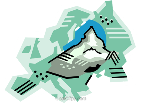 Alps Clip Art - Swiss Alps Clipart (480x349)