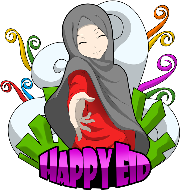 Clip Art Freeuse Download Dreidel Clipart Happy - Cartoon Eid Ul Adha Mubarak (700x787)