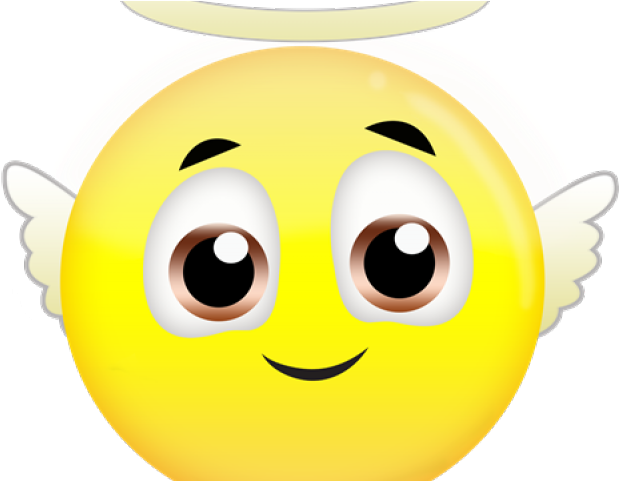 Sad Emoji Clipart Angel - Smiley (619x481)