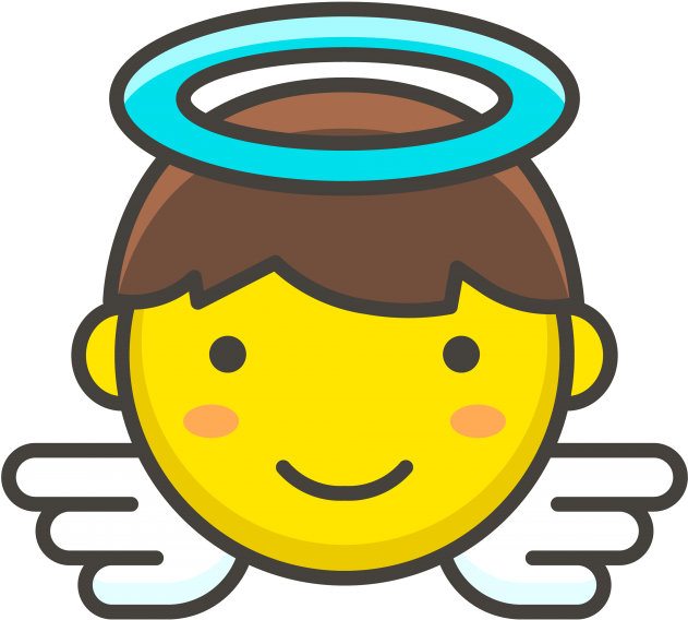 Baby Angel Emoji - Wing It Lifestyle (866x650)