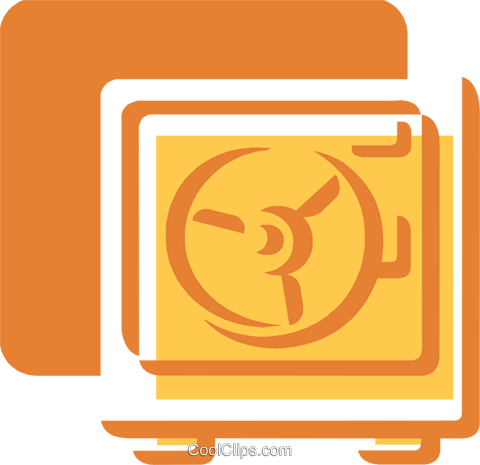 Vaults And Safes Royalty Free Vector Clip Art Illustration - Vaults And Safes Royalty Free Vector Clip Art Illustration (480x465)