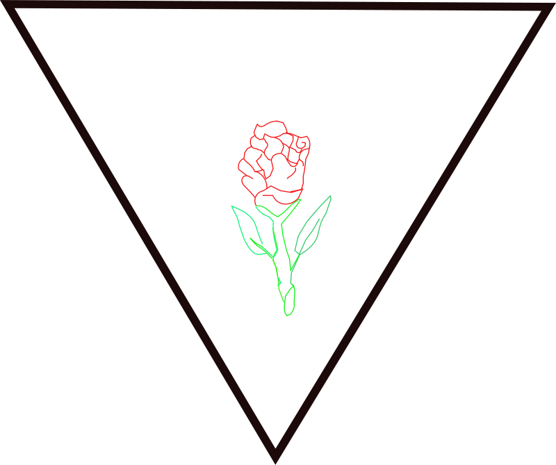 Free Rosa Y Triangulo - Rosa Dentro De Un Triangulo (800x669)