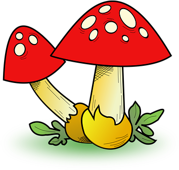 Fall, Fungi, Map Icon, Mushroom, Rpg - Clipart Fungi (379x340)