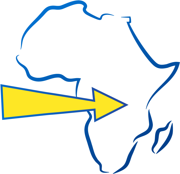 Container Transport Service - White Outline Of Africa (960x960)