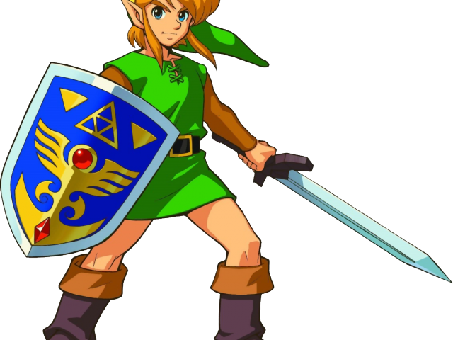 Zelda Clipart Wii U - Link Zelda Old School (640x480)