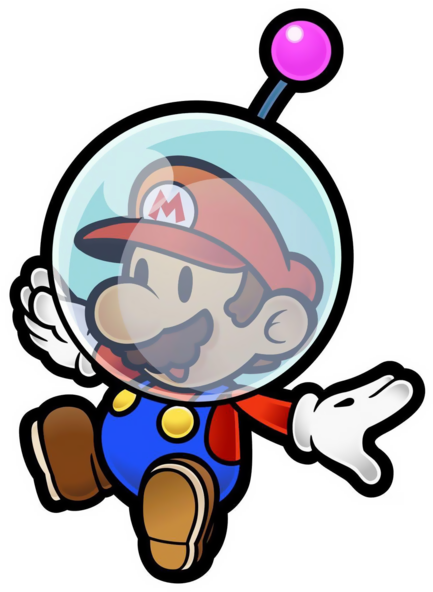 An Interdimensional Confusion Brought The Diorama Version - Paper Mario Helmet (451x600)