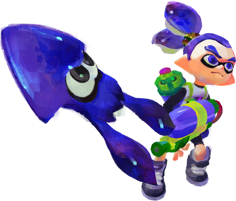 Vector Royalty Free Splatoon Transparent Wii U Game - Ink Boy Splatoon (1050x788)