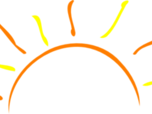 Sun Clipart Rise - Sunset (640x480)