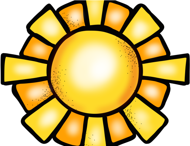 Sun Clipart August - Sunflower Clip Art Black And White (640x480)