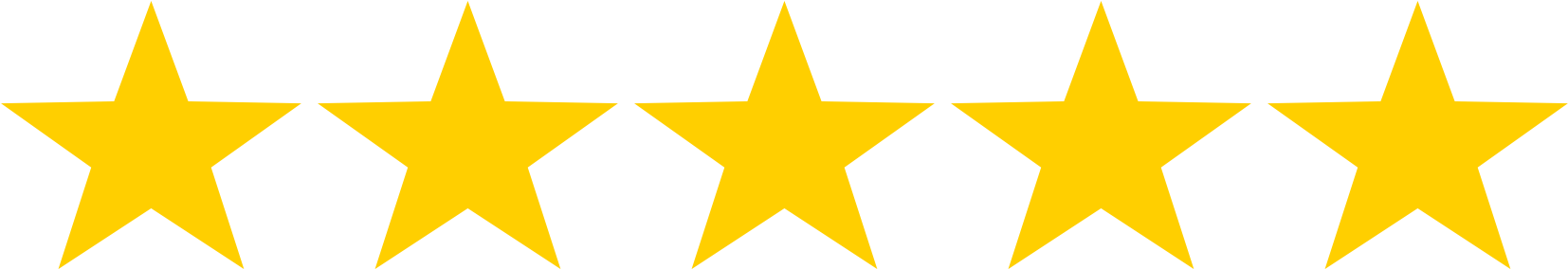 5 Stars Transparent Background (1670x288)