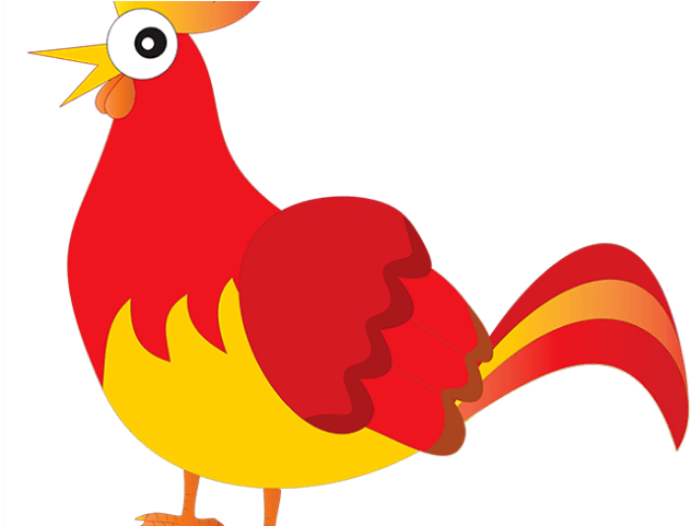 Chick Clipart Red Hen - Cartoon (640x480)