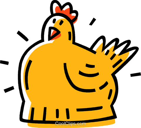 Hen Royalty Free Vector Clip Art Illustration - Fresh Brown Eggs (480x436)