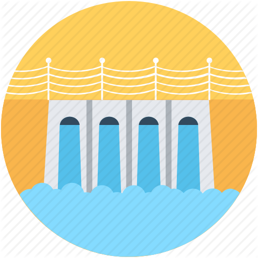 Energy Source, Hydropower, Water Dam, Water Energy, - Clipart Dam Png (512x512)