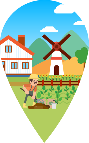 Emerald Clipart Itworks - Farm Vector Illustration (292x470)