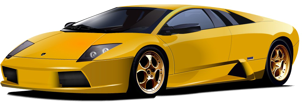 Yellow Lamborghini Png Free Download - Lamborghini Murcielago Png (1018x505)