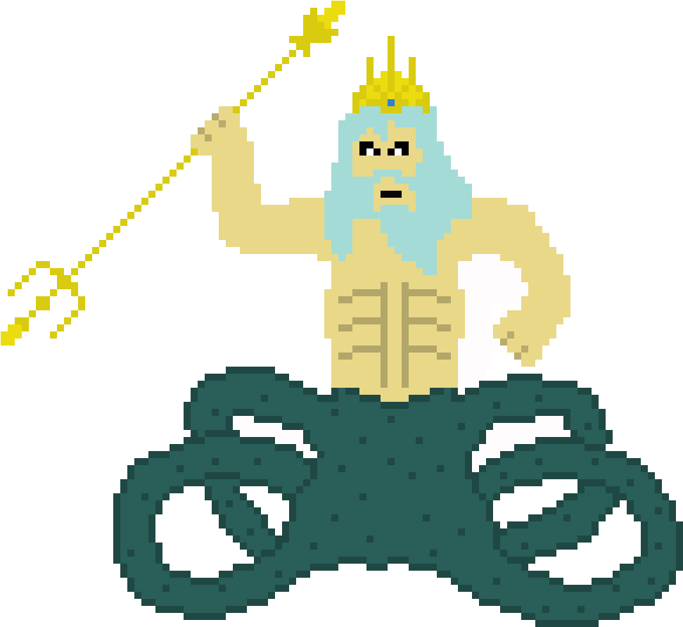 Poseidon - Poseidon Pixel Art (1030x960)