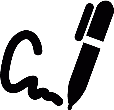 Signature With A Pen Vector - Signature Icon (400x400)