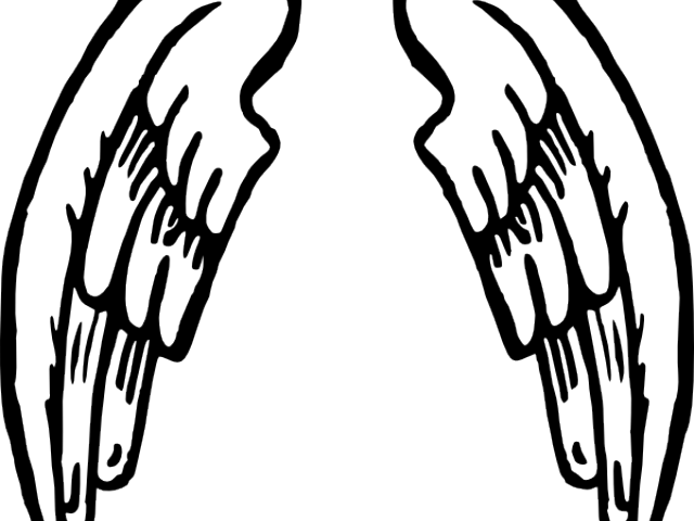 Wings Tattoos Clipart Holiday - Cartoon Angel Wings Png (640x480)