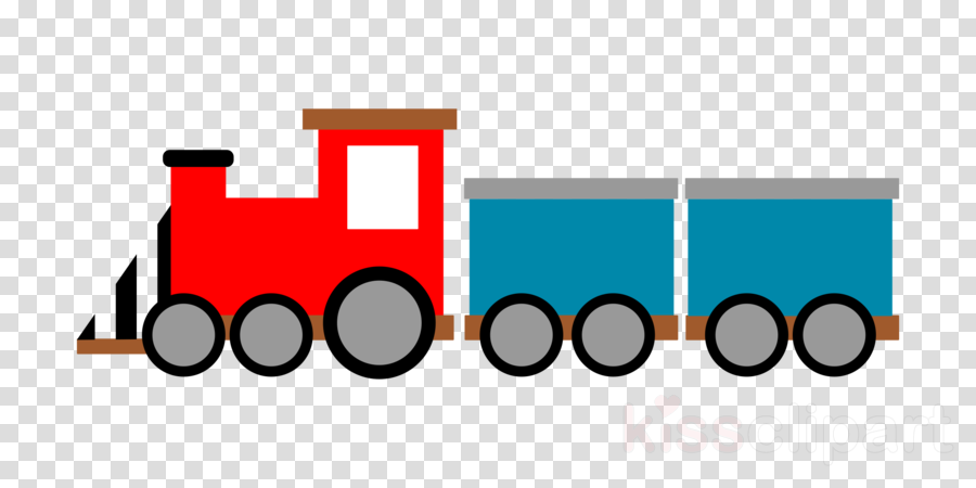 Download Red And Blue Train Clip Art Clipart Train - Veena Musical Instrument Png (900x450)