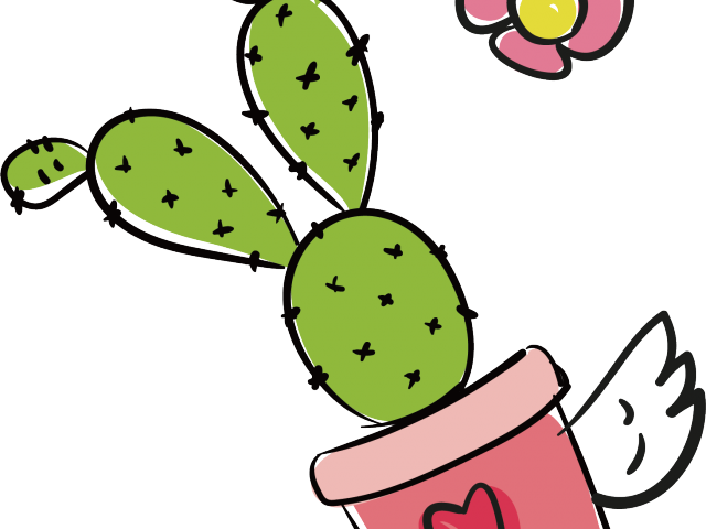 Potted Plants Clipart Pink - Potted Plants Clipart Pink (640x480)