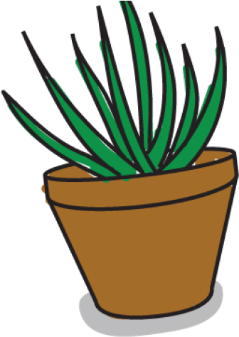 Potted Plants Clipart Aloe Vera - Flowerpot (640x480)