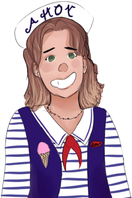 Ahoy To The Newest Member Of The Stranger Things Teenz, - Cartoon (400x400)