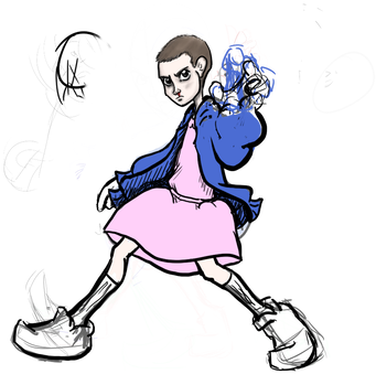 Transparent Stranger Things Art (370x350)