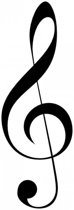 G Clef Clip Art - Transparent Background Treble Clef (250x705)