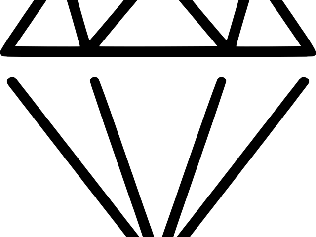 Gems Clipart Diamond Outline - Gems Clipart Diamond Outline (640x480)