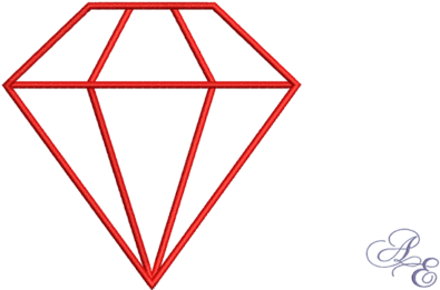 Diamond Outline - Transparent Diamond Outline (520x260)