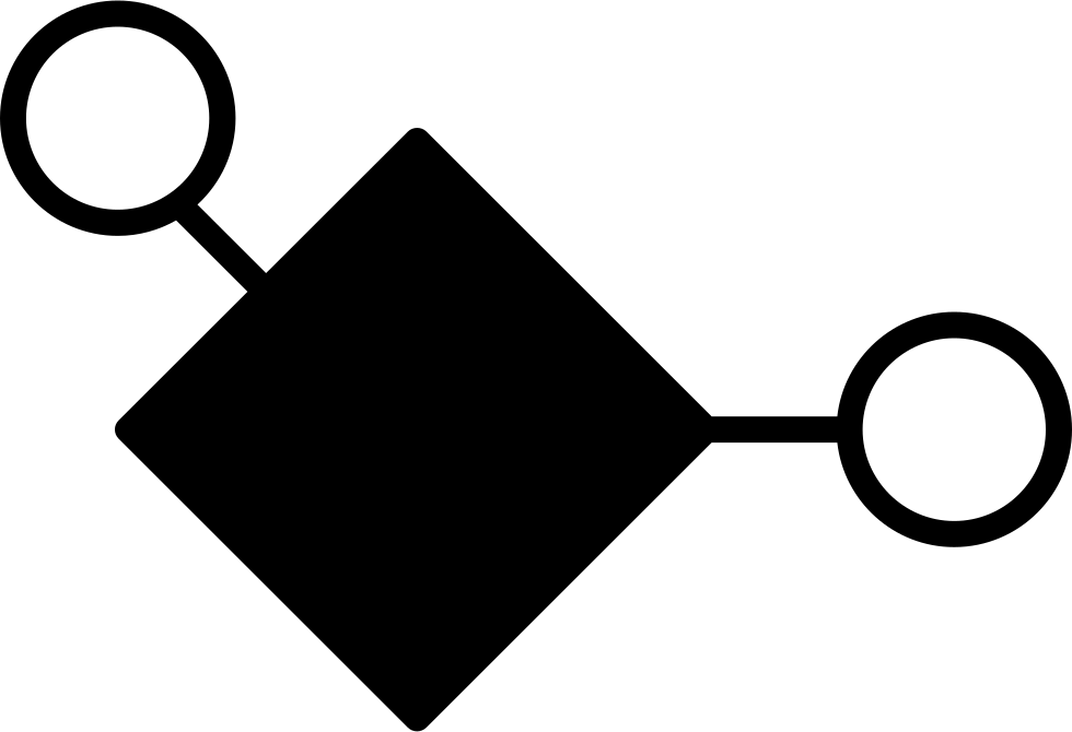 Diamond In Black Color And Small Circle Outlines Comments - Portable Network Graphics (980x670)