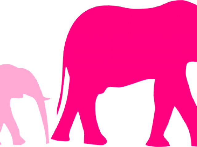 Zebra Clipart Mommy Baby - Elephant Clip Art (640x480)