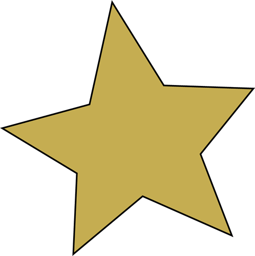 Star Clip Art - Gold Star Clip Art (498x500)
