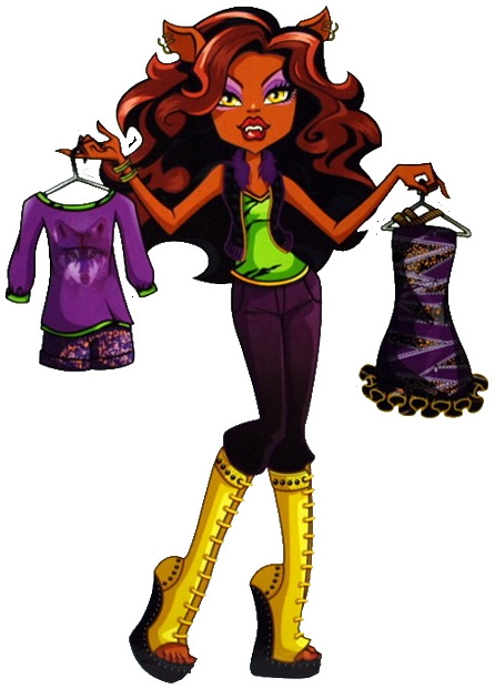 Clipart > Clipartcom - Monster High Clawdeen Fashion (446x621)