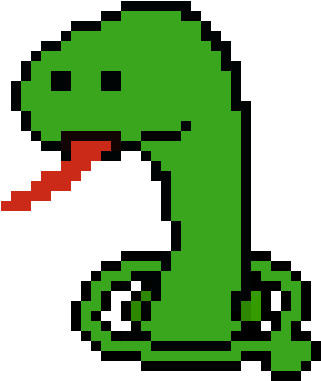 Sneaky Snake - Internet Explorer Logo Pixelated (400x420)