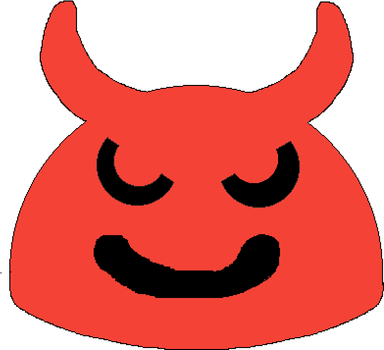 Evil Face Emoji From My Table - Evil Face Emoji From My Table (1000x1000)