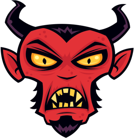 Evil Clipart Devil Head - Devil Vector Png (640x480)
