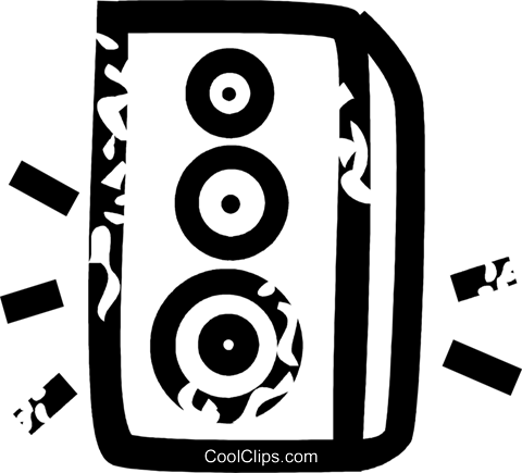 Speaker Royalty Free Vector Clip Art Illustration - Dj Icey Automatic Static 22 (480x435)