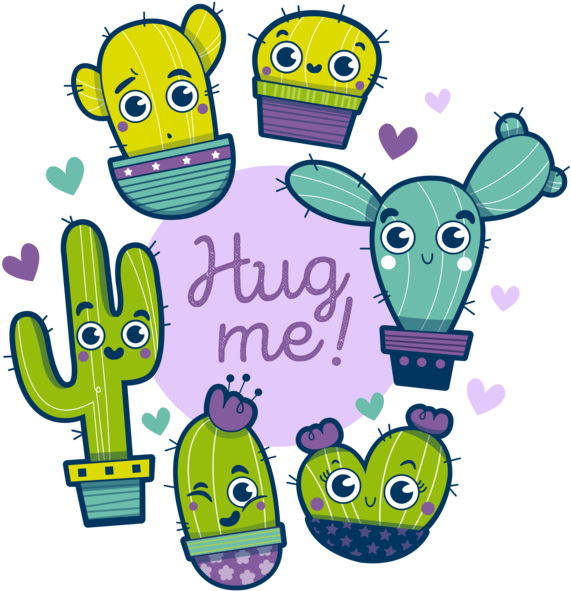 Group Hug Me Ilustración Infantil - Cartoon (600x600)