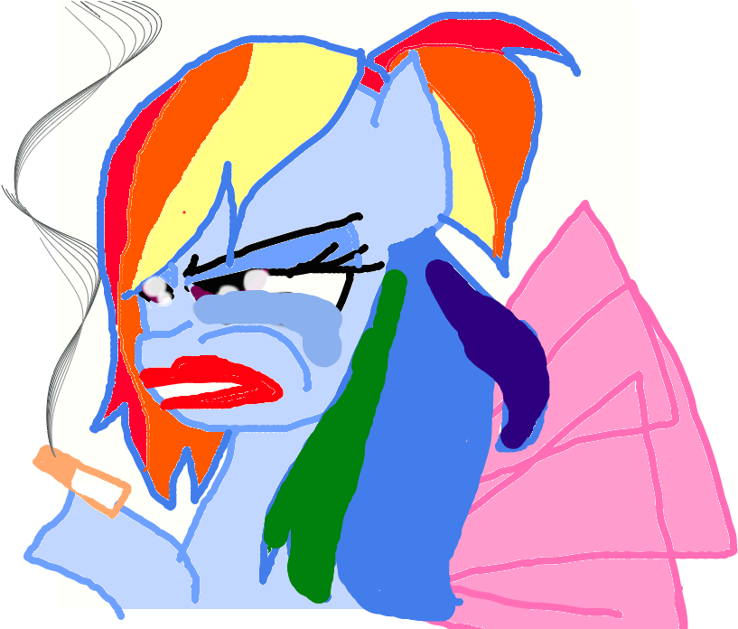 Drawing Bases Depressing - Mlp Base Pony Sad (965x695)