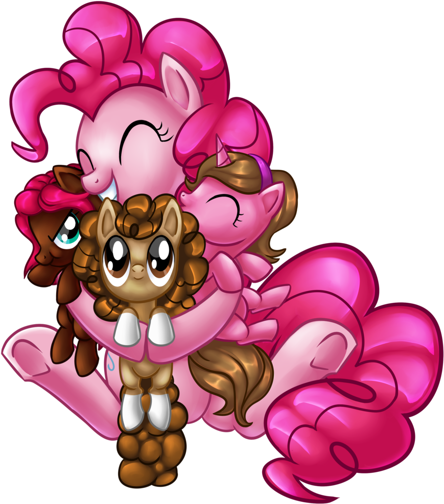 Alanymph, Earth Pony, Female, Filly, Group Hug, High - Cartoon (970x1024)