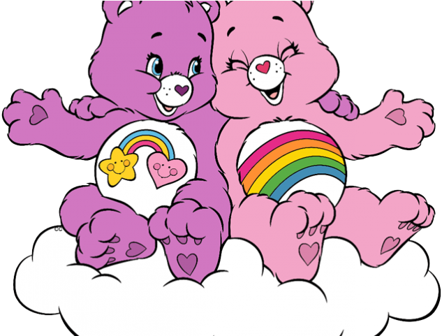 Hug Clipart Bff - Pink And Purple Care Bear (640x480)