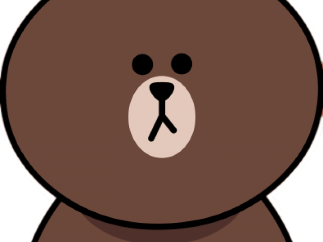 Brown Bear Clipart Weather - Bear Brown Line Friends Png (640x480)