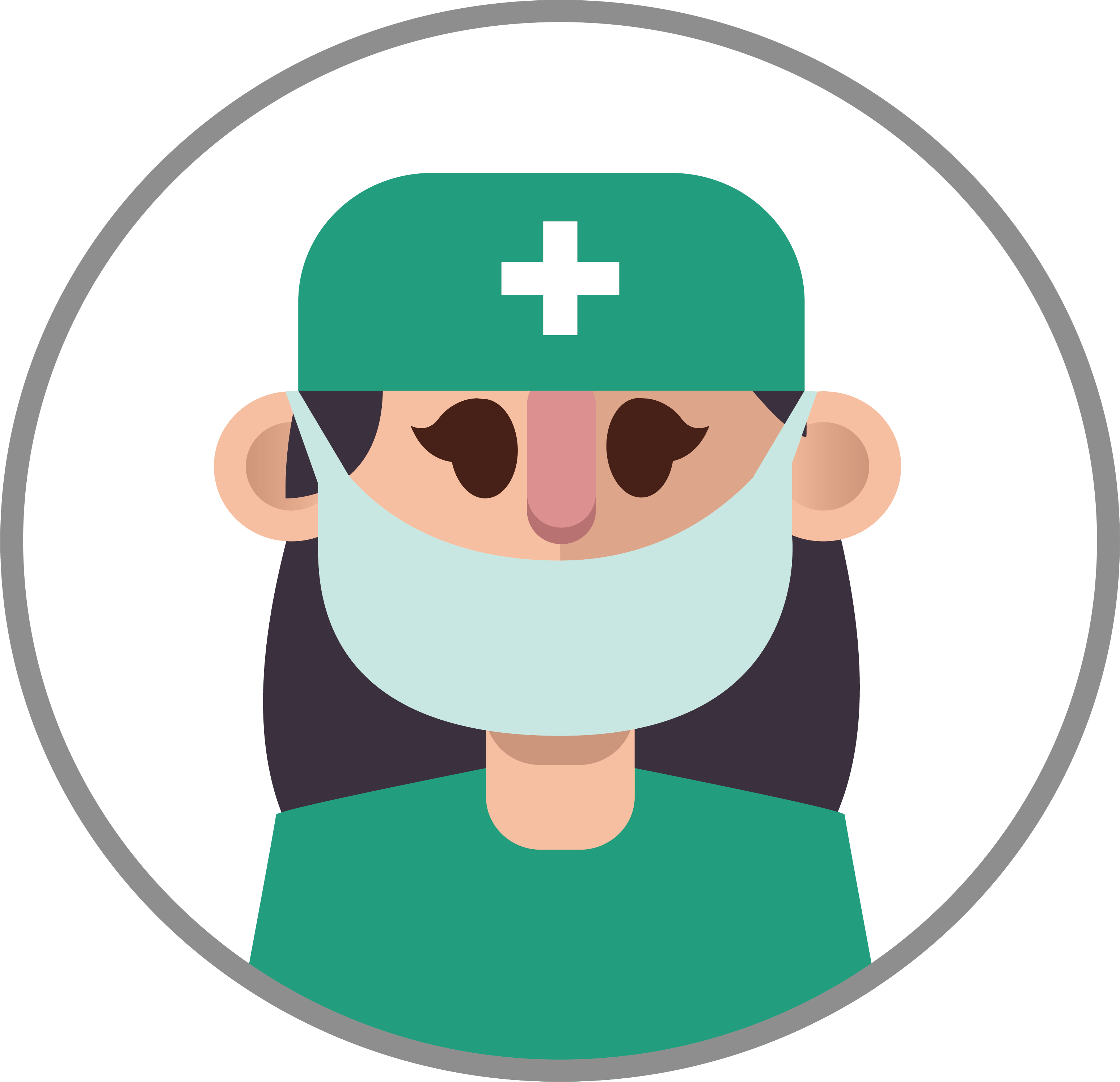 Ms - Petrizzo - Cartoon Nurses Mask (3095x2989)