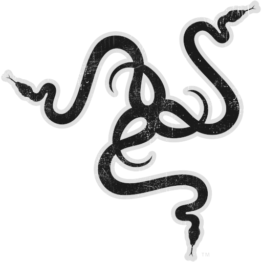 Playstation Sticker Computer Keyboard Logo Laptop Inc - Razer Logo Black And White (512x512)